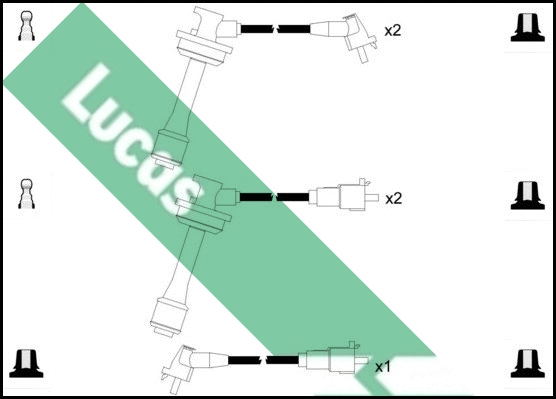 Kit de câbles d'allumage LUCAS LUC7070