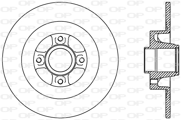 Disque de frein OPEN PARTS BDR2427.10