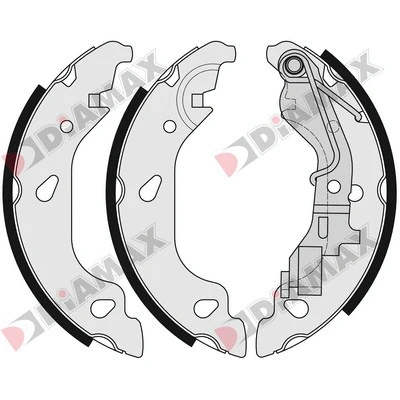 Jeu de mâchoires de frein DIAMAX N01292