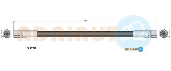Flexible de frein ADRIAUTO 33.1218
