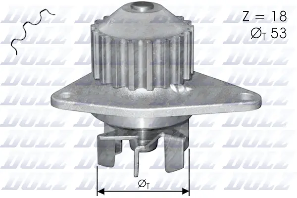 Pompe à eau, refroidissement du moteur DOLZ C114