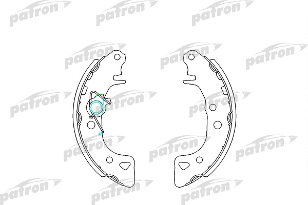 Jeu de mâchoires de frein PATRON PSP232