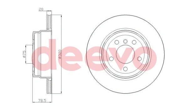 Disque de frein DEEVO BD20760