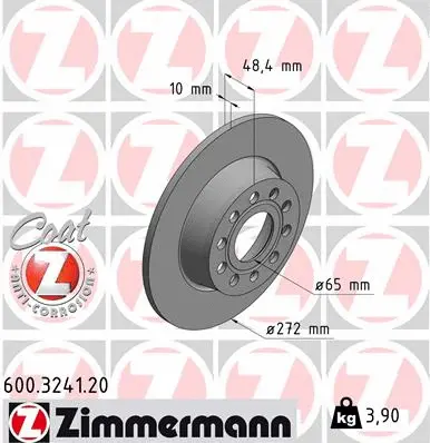 Disque de frein ZIMMERMANN 600.3241.20