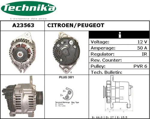 Alternateur Technika A23563