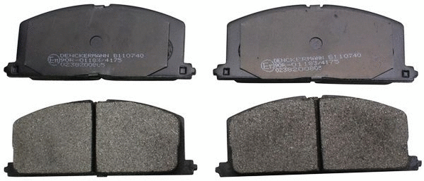 Kit de plaquettes de frein, frein à disque DENCKERMANN B110740