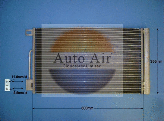 Condenseur, climatisation AUTO AIR GLOUCESTER 16-1067