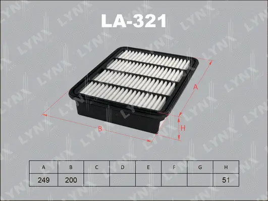 Filtre à air LYNXAUTO LA-321