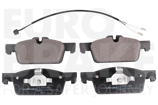 Kit de plaquettes de frein, frein à disque EUROBRAKE 5502223751