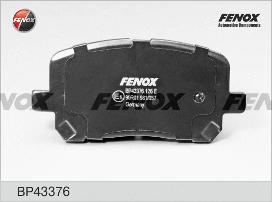 Kit de plaquettes de frein, frein à disque FENOX BP43376