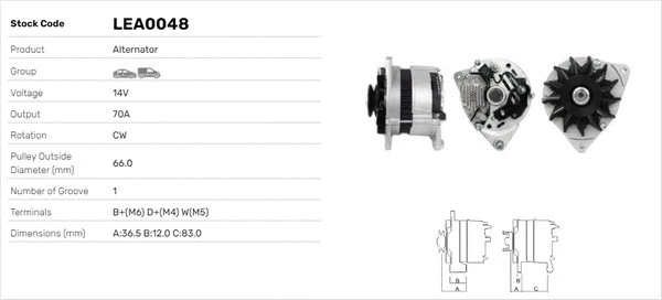 Alternateur LUSA LEA0048