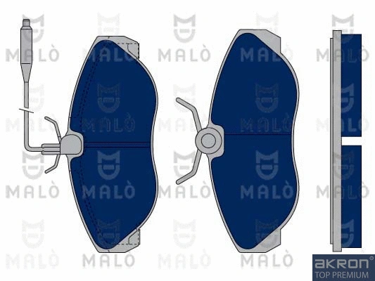Kit de plaquettes de frein, frein à disque AKRON-MALÒ 1050337