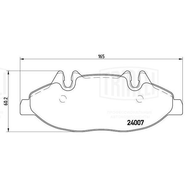Kit de plaquettes de frein, frein à disque TRIALLI PF 4282