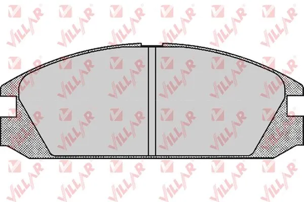 Kit de plaquettes de frein, frein à disque VILLAR 626.0552