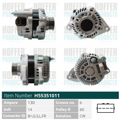 Alternateur HOFFER H55351011