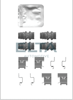 Kit d'accessoires, plaquette de frein à disque ELTA AUTOMOTIVE EA8861