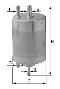 Filtre à carburant UNIFLUX FILTERS XB351
