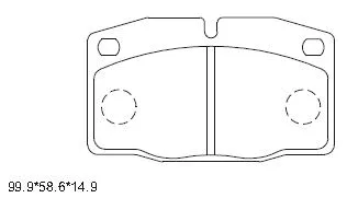 Kit de plaquettes de frein, frein à disque ASIMCO KD9733