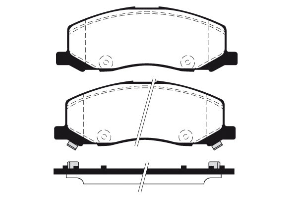 Kit de plaquettes de frein, frein à disque Technika 01823A