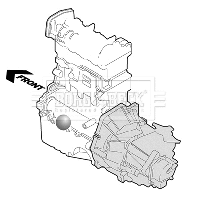 Support moteur BORG & BECK BEM3182