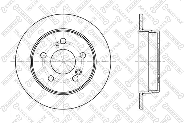 Disque de frein STELLOX 6020-3307-SX