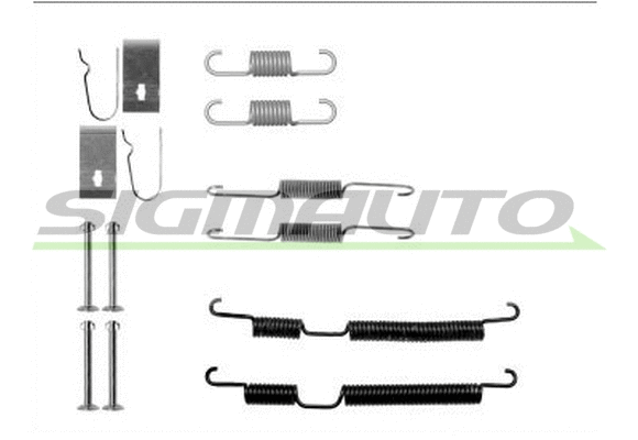 Kit d'accessoires, mâchoire de frein SIGMAUTO SK0885