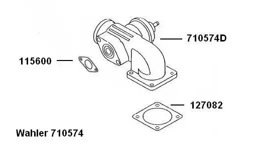 Vanne EGR BorgWarner 710574D