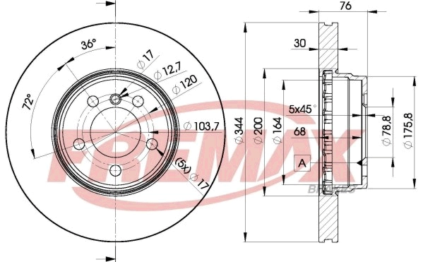 Disque de frein FREMAX BD-2207