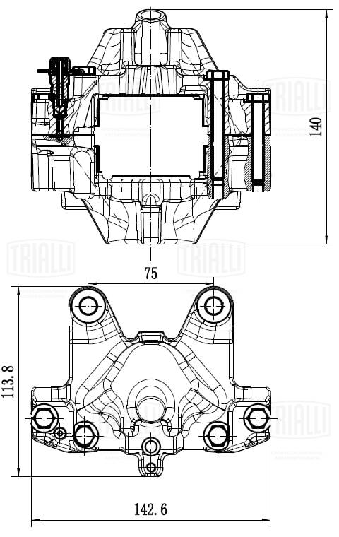 Étrier de frein TRIALLI CF 032010