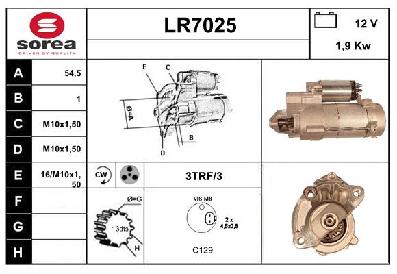 Démarreur SERA LR7025