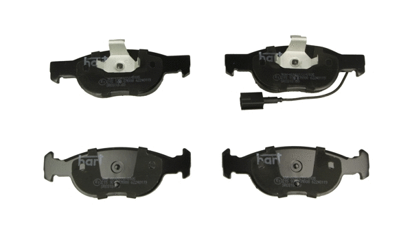 Kit de plaquettes de frein, frein à disque HART 215 938