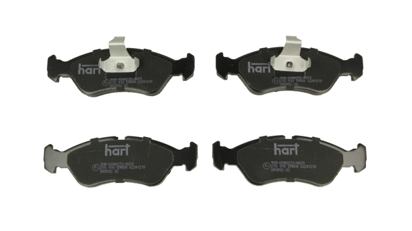 Kit de plaquettes de frein, frein à disque HART 215 918