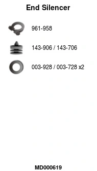 Silencieux arrière FA1 MD000619