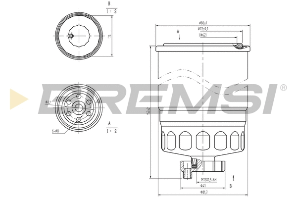 Filtre à carburant BREMSI FE0047