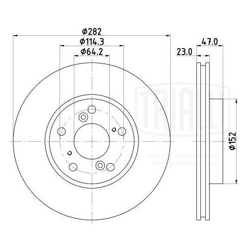Disque de frein TRIALLI DF 230105