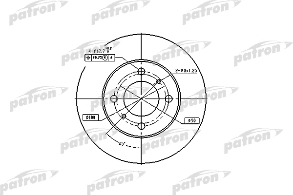 Disque de frein PATRON PBD4022