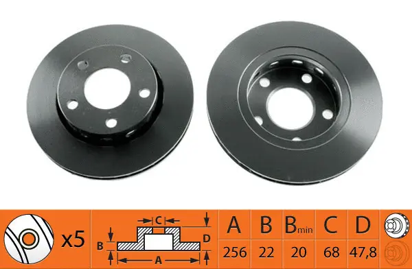 Disque de frein SB BR33127T