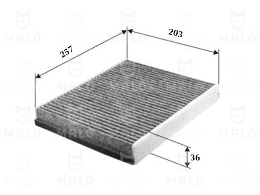 Filtre, air de l'habitacle AKRON-MALÒ 1532272