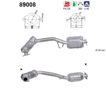 Catalyseur AS 89008