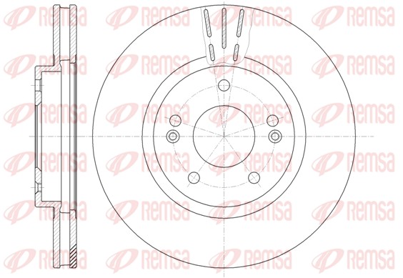 Disque de frein REMSA 6897.10