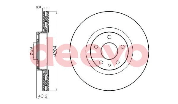Disque de frein DEEVO BD27200
