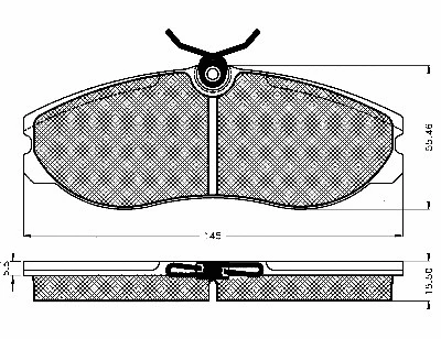 Kit de plaquettes de frein, frein à disque BSF 10380