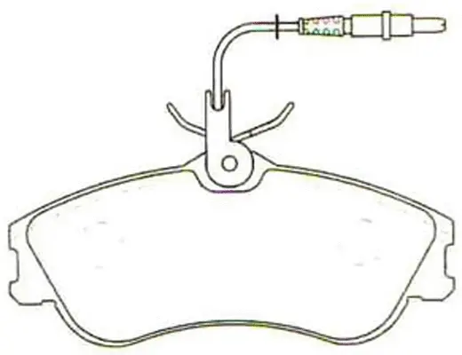 Kit de plaquettes de frein, frein à disque SB BP42173W