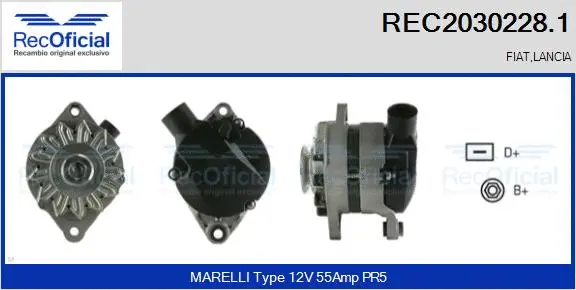Alternateur RECOFICIAL REC2030228.1