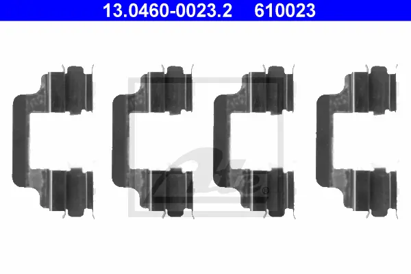 Kit d'accessoires, plaquette de frein à disque ATE-APAC 13.0460-0023.2