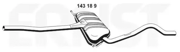 Silencieux central VEGAZ GmbH VS-326EB/ERN