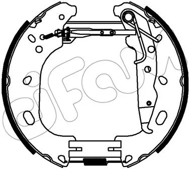 Jeu de mâchoires de frein CIFAM 151-333