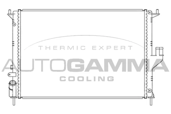 Radiateur, refroidissement du moteur AUTOGAMMA 105783