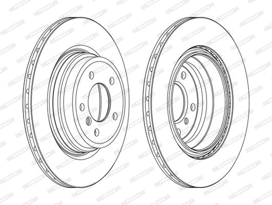 Disque de frein FERODO DDF1550C-1-D