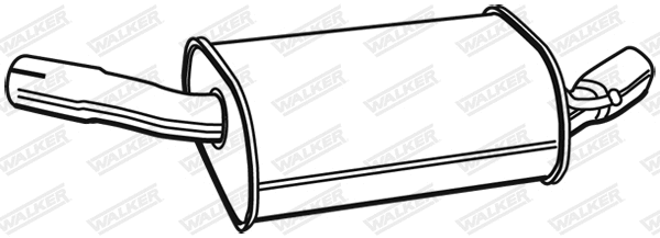 Silencieux arrière WALKER 23084